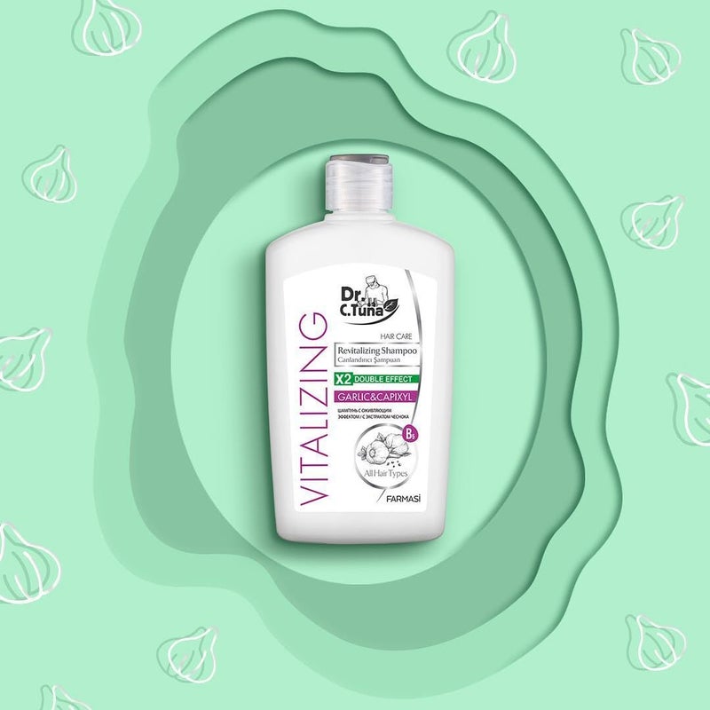 FARMASi Dr. C. Tuna Vitalizing Garlic Shampoo, Nourishing & Strengthening Formula with Garlic Extract and Capixyl, Helps Refresh Scalp & Support Fuller-Looking Hair, 7.6 fl oz - Image 5